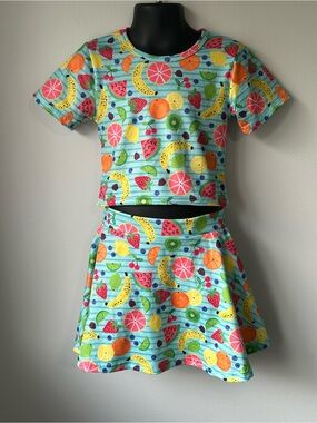 NEW Summer Fruits 2-Piece Skirt & Top Set